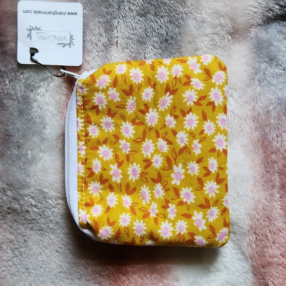 Handmade small zipper pouch/coin purse